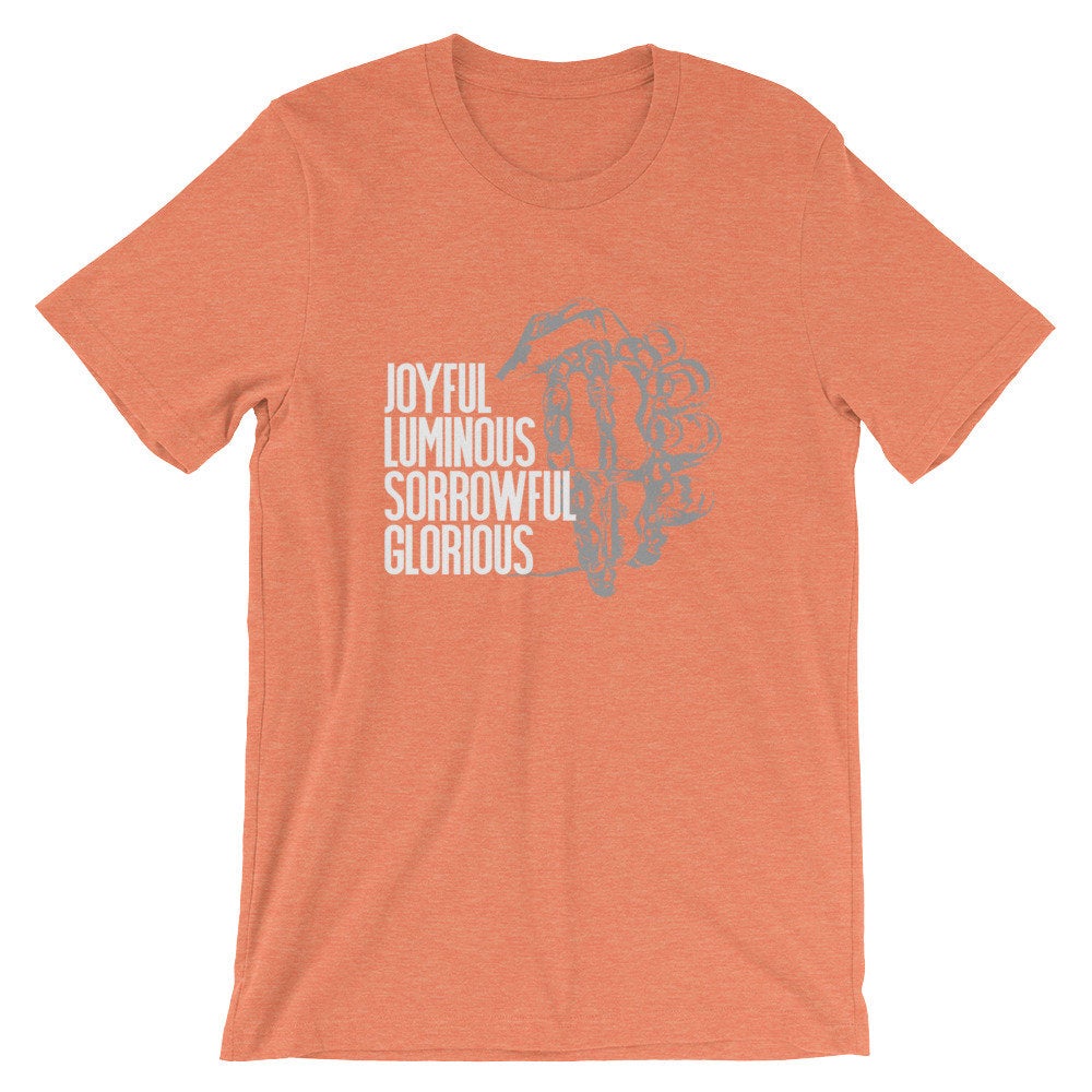 Mysteries of the Rosary t-shirt small to 4XL
