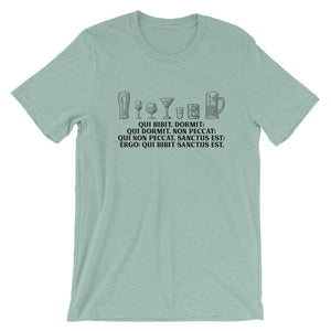 He who drinks ... shirt | Latin Catholic Christian Drinking Holiness Sin | S to 4xl