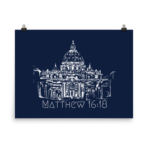 Saint Peter's Basilica, Matthew 16:18 Navy